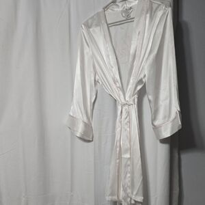 Mrs White Satin Robe